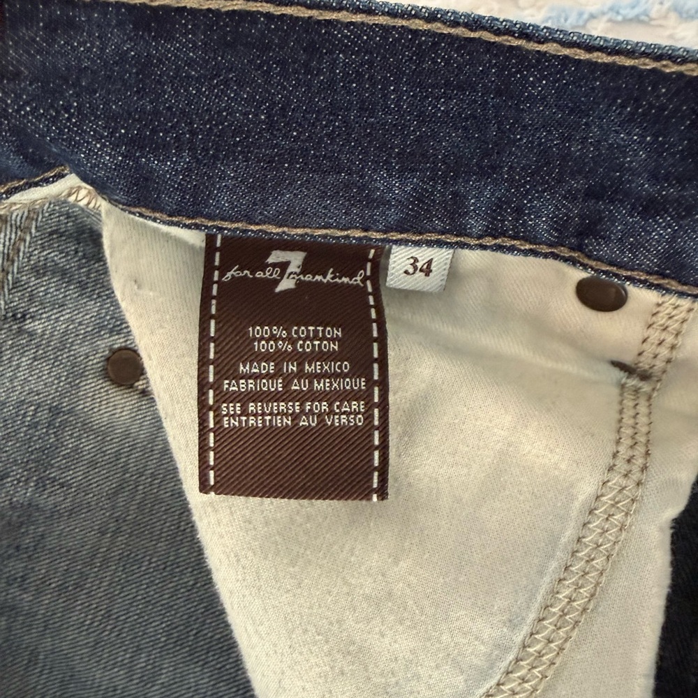 Men’s 7 For All Mankind jeans 34x33 - Picture 6 of 10